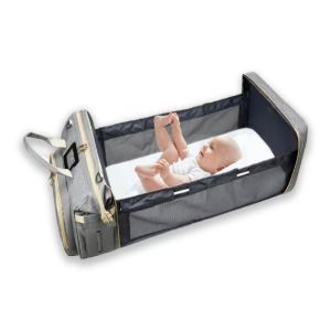 휴대용 가방형 출산선물 기저귀가방 접이식 아기침대